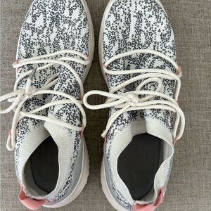 adidas Women's Knit Sneakers - Black, White, and Pink